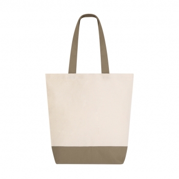 Bolsa de algodón 280 g/m² gran tote 50×40 cm asas largas