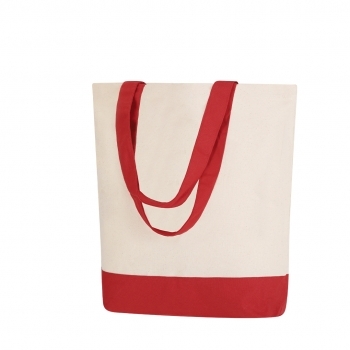 Bolsa de algodón 280 g/m² gran tote 50×40 cm asas largas