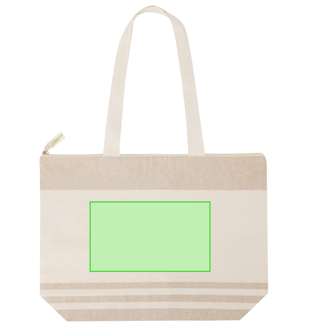 Bolsa de RPET de alto gramaje 300 g/m² asas largas 38×42 cm