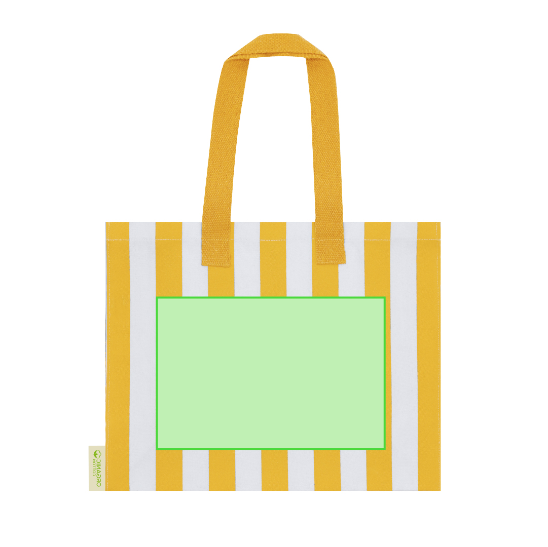 Bolsa de RPET 310 g/m² asas largas tote gran gramaje