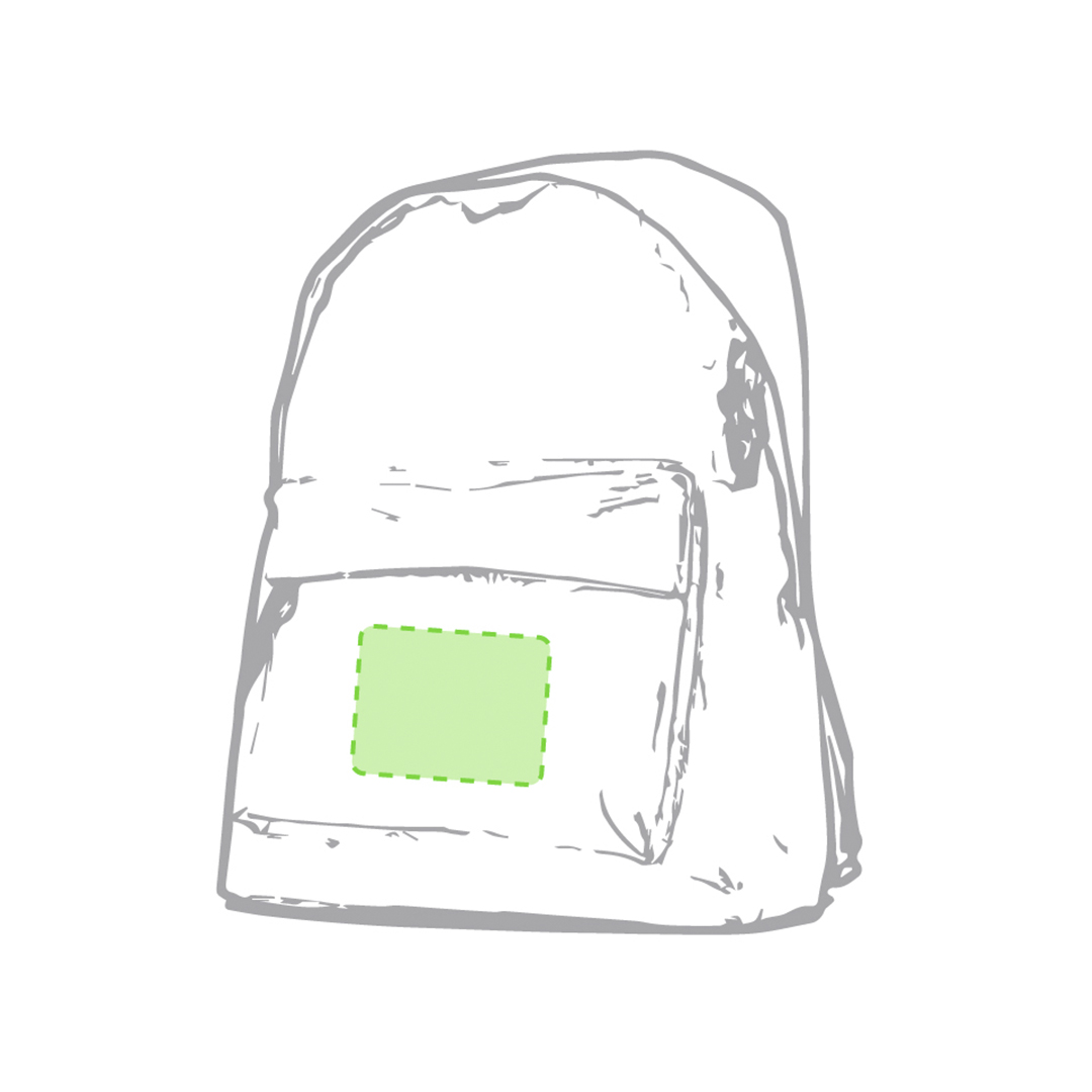 Mochila de poliéster 600D con esquinas reforzadas, tiradores con cinta y gama de colores