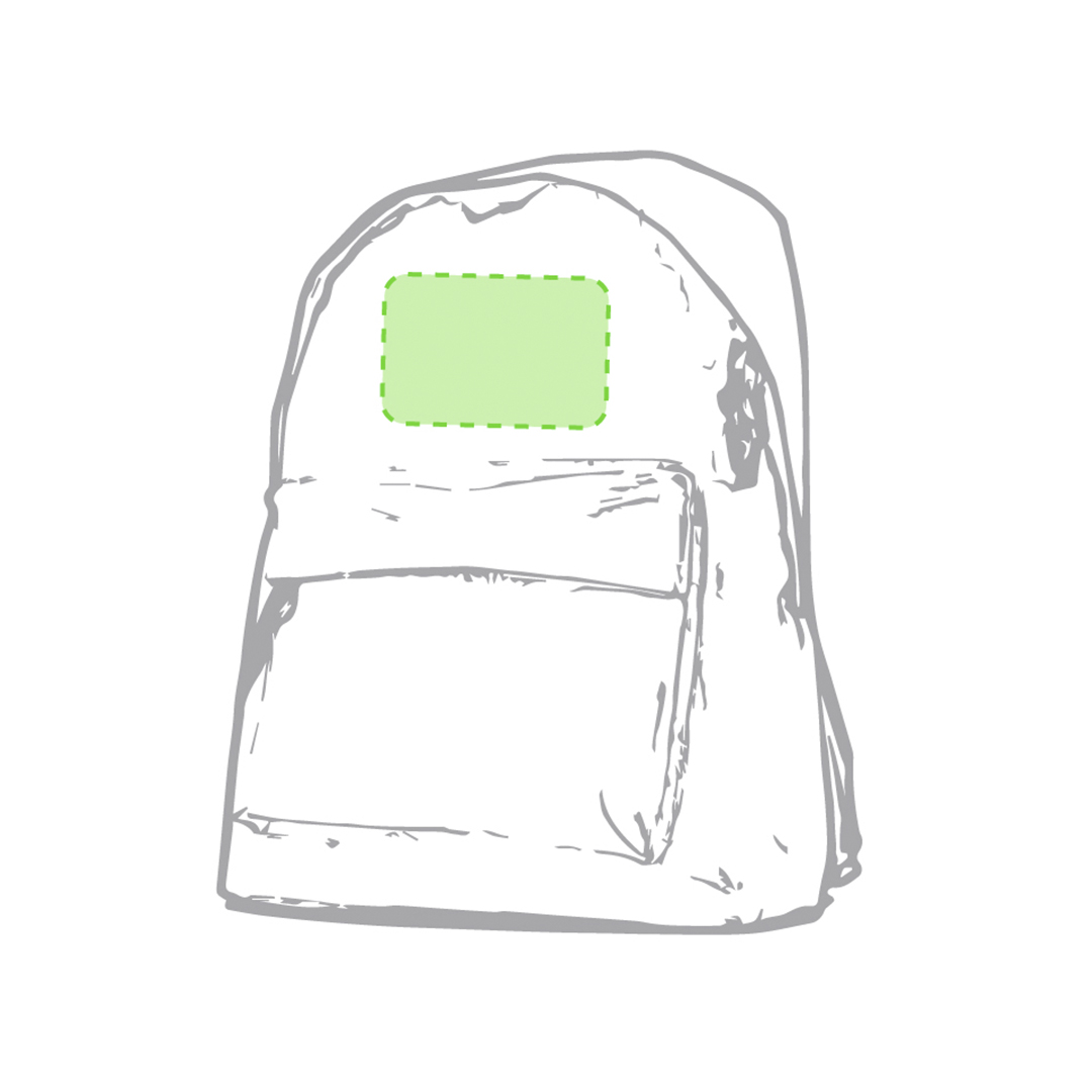 Mochila de poliéster 600D con esquinas reforzadas, tiradores con cinta y gama de colores
