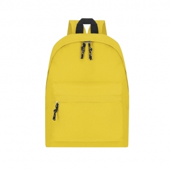 Mochila de poliéster 600D con esquinas reforzadas, tiradores con cinta y gama de colores