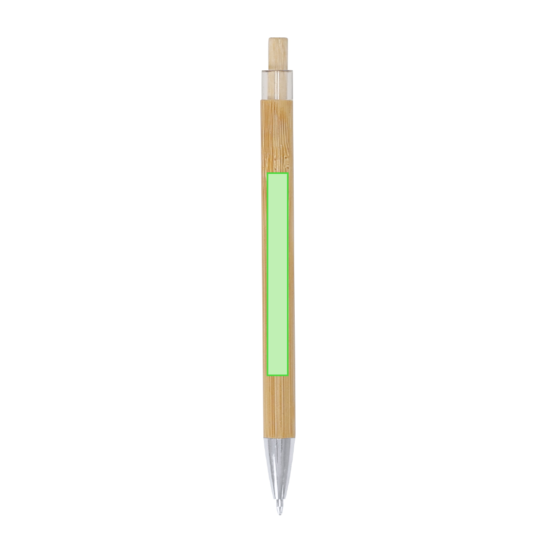 Bolígrafo de bambú natural de pulsador premium