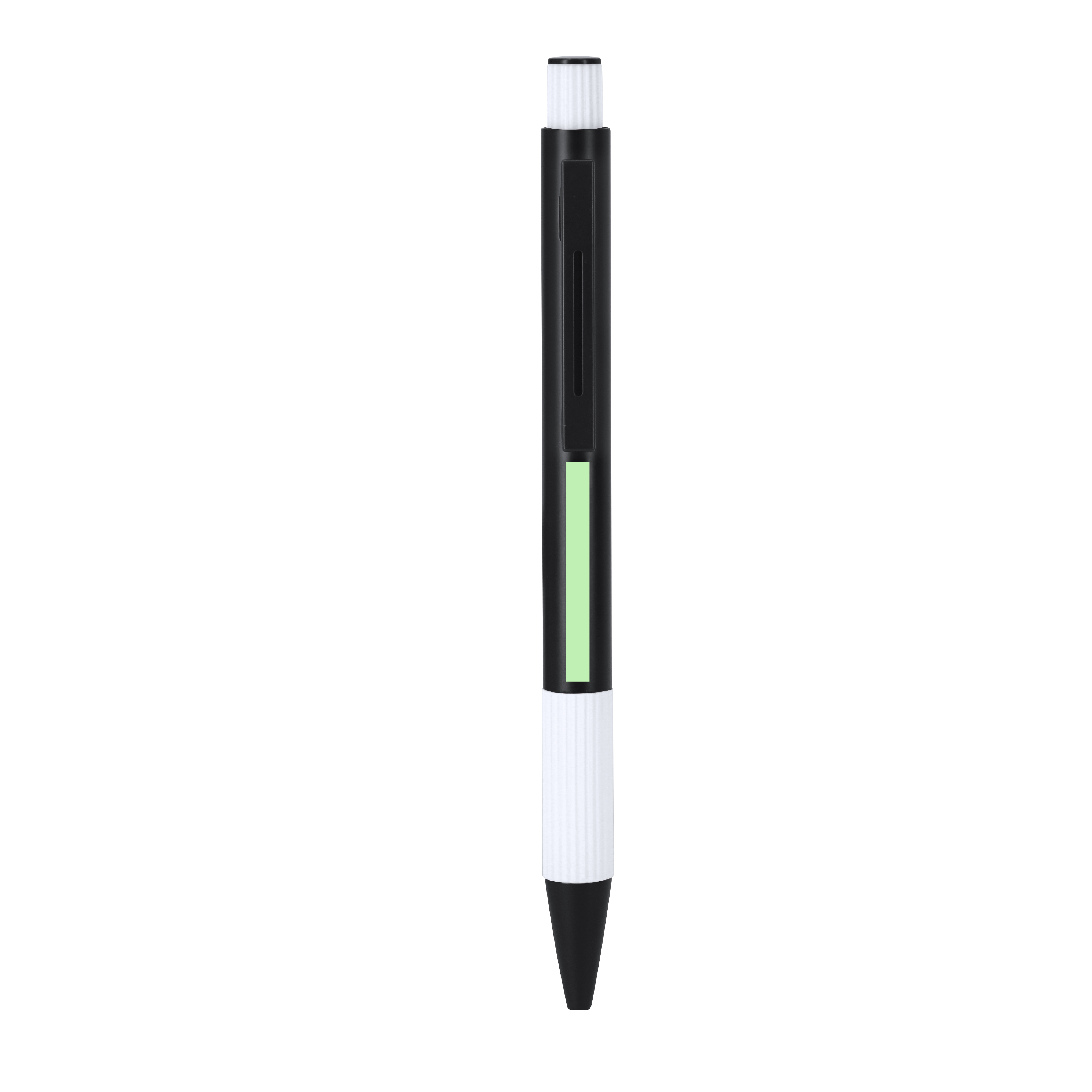 Bolígrafo de aluminio reciclado de pulsador ergonómico