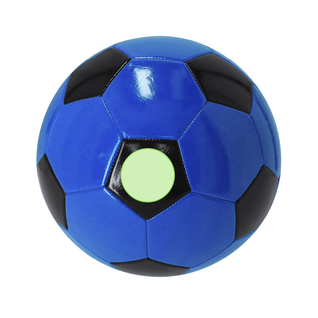 Balón de polipiel talla 5 bicolor