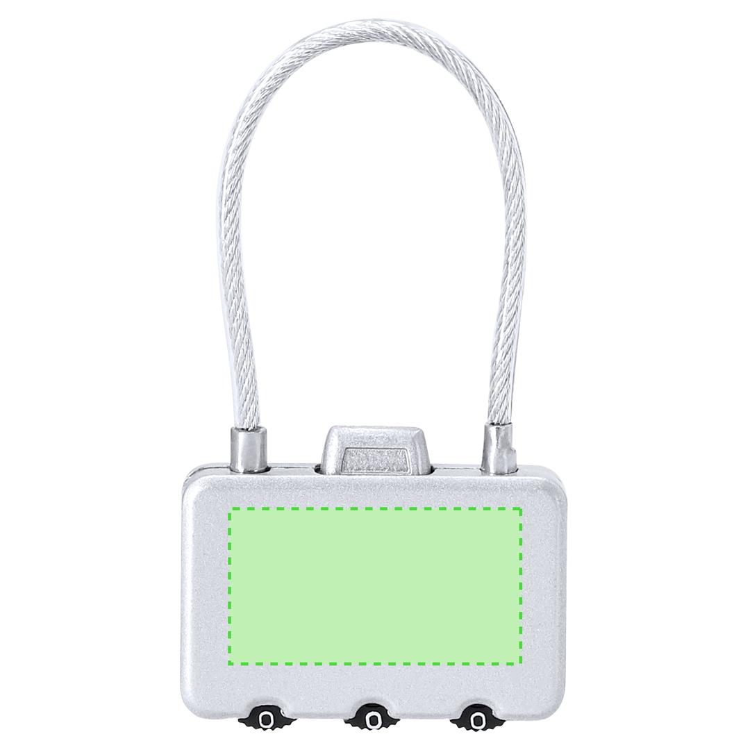 Candado personalizable con logo compacto