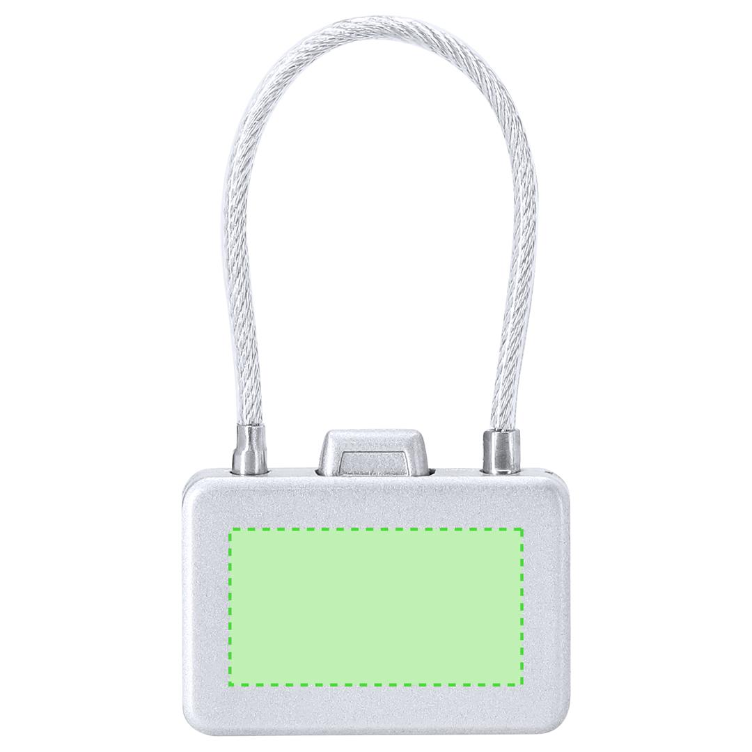 Candado personalizable con logo compacto