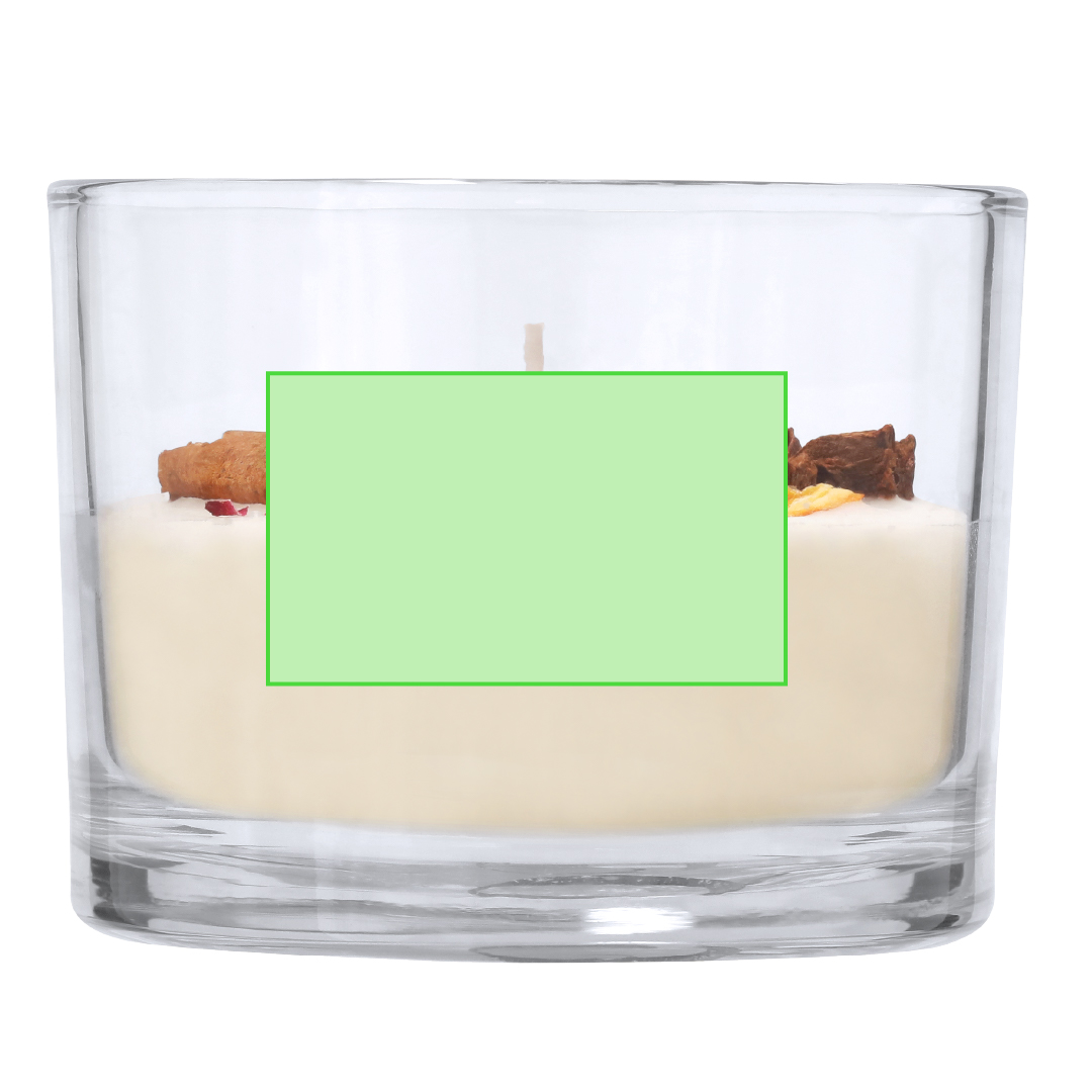 Vela aromática de cristal aroma canela y cítricos