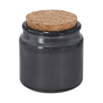 Vela aromática de cristal con tapa de corcho aroma vainilla
