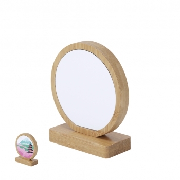 Placa para sublimación de bambú personalizable en sublimación con imán
