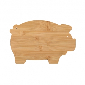 Tabla de cocina de bambú forma de cerdito
