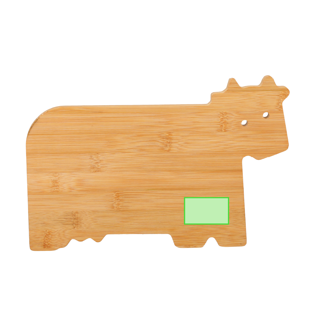 Tabla de cocina de bambú forma de vaca