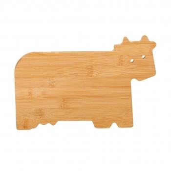 Tabla de cocina de bambú forma de vaca