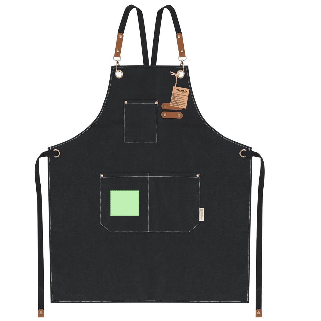 Delantal de cocina de algodón canvas reciclado 350 g/m²