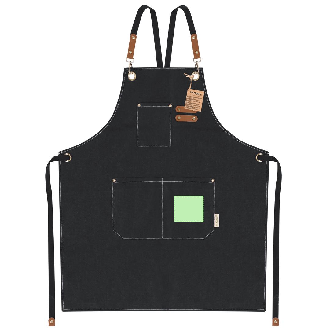 Delantal de cocina de algodón canvas reciclado 350 g/m²