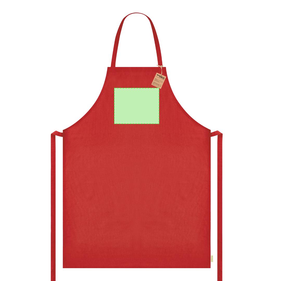 Delantal de cocina de algodón reciclado y RPET 180 g/m²
