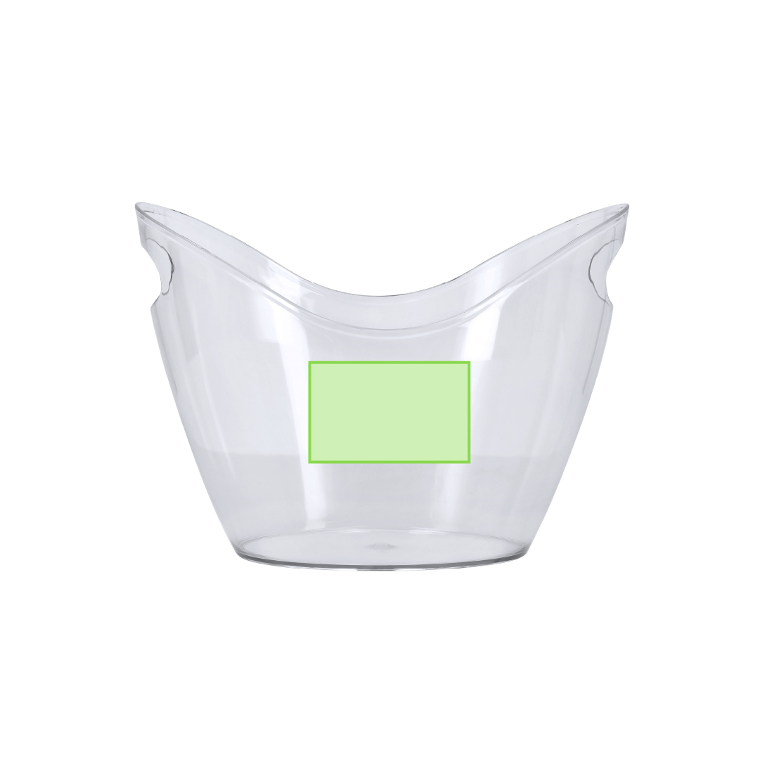 Cubitera transparente de PET reciclable 4 L ligera 285 g