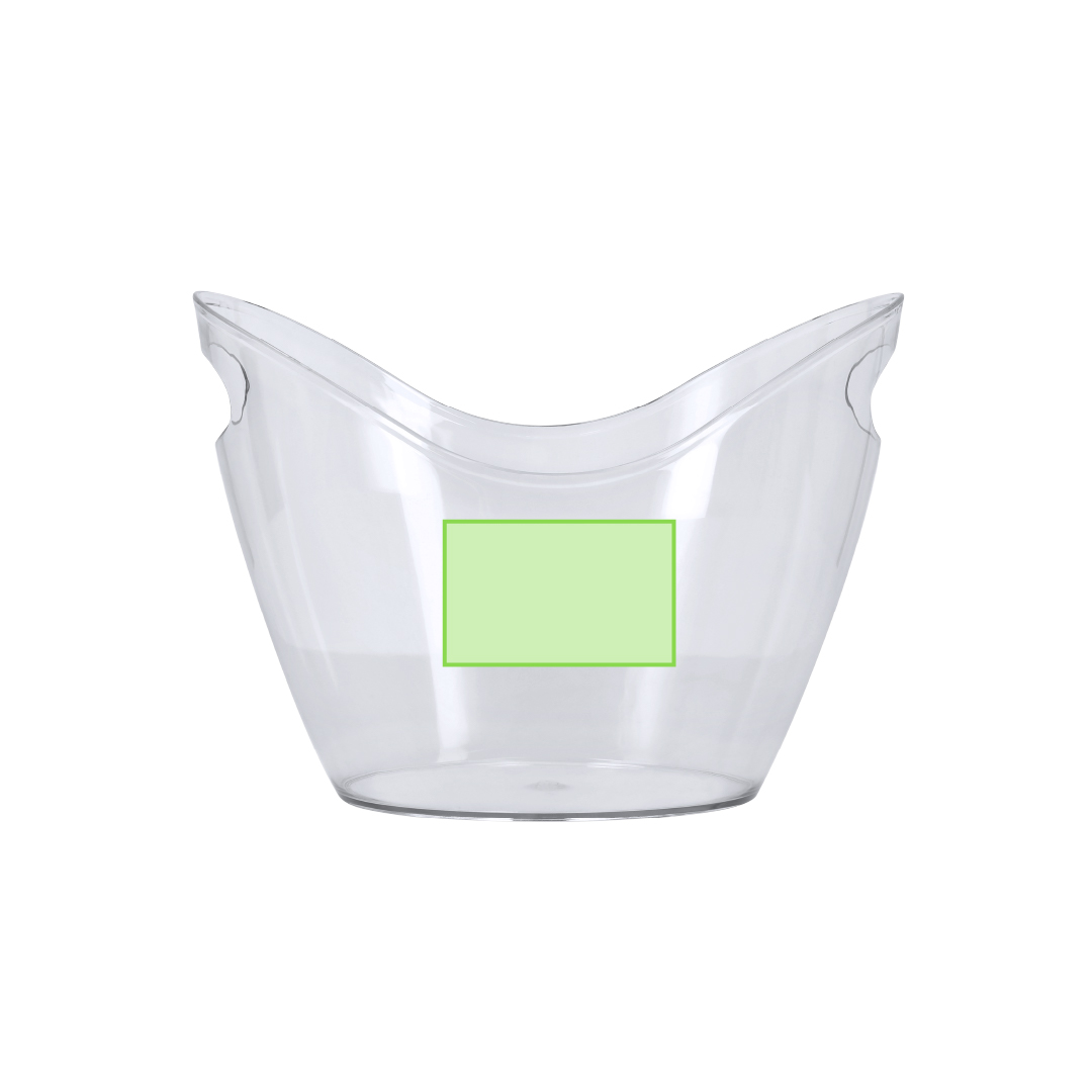 Cubitera transparente de PET reciclable 4 L ligera 285 g