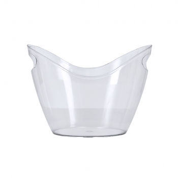 Cubitera transparente de PET reciclable 4 L ligera 285 g