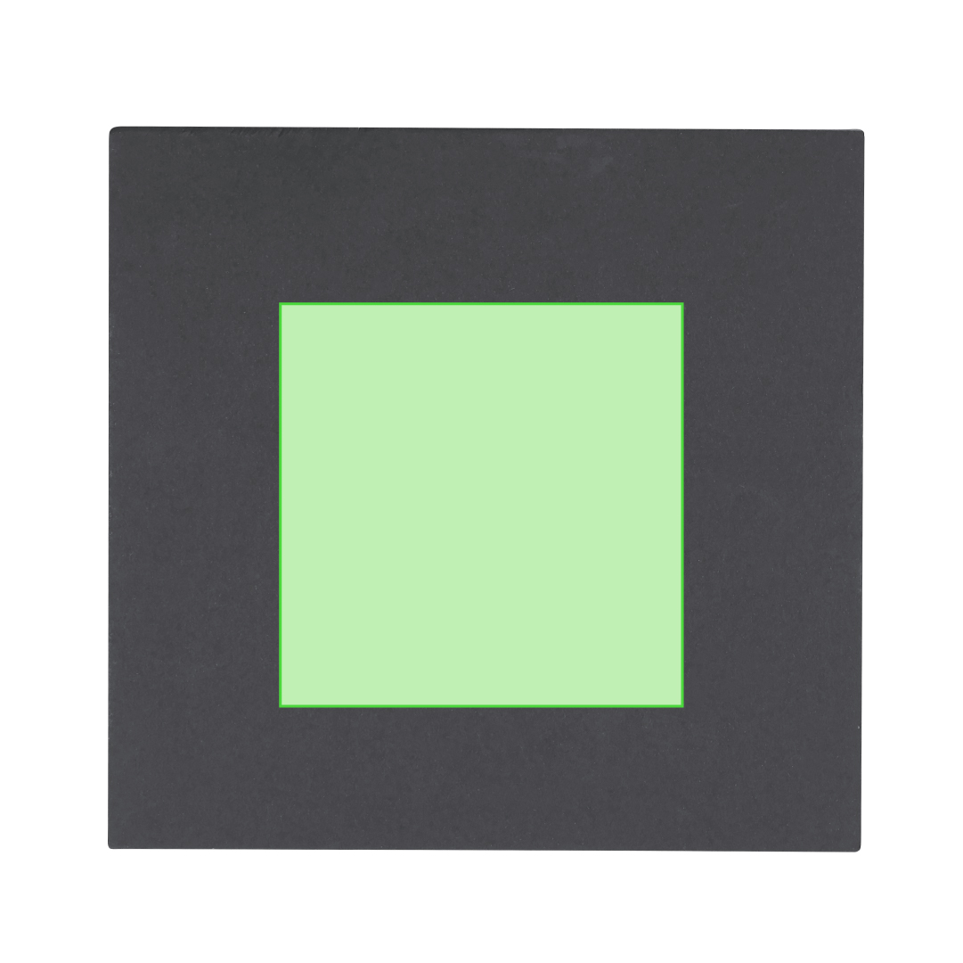 Placa trofeo de cristal octogonal grueso con soporte integrado 14,5×16 cm 580 g