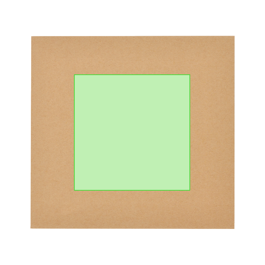 Placa trofeo de madera con disco de vidrio central y unión metálica plateada 16×17 cm