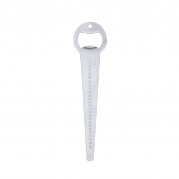 Medidor de profundidad de semillas y abridor de botellas de acero inox reciclado 17 cm