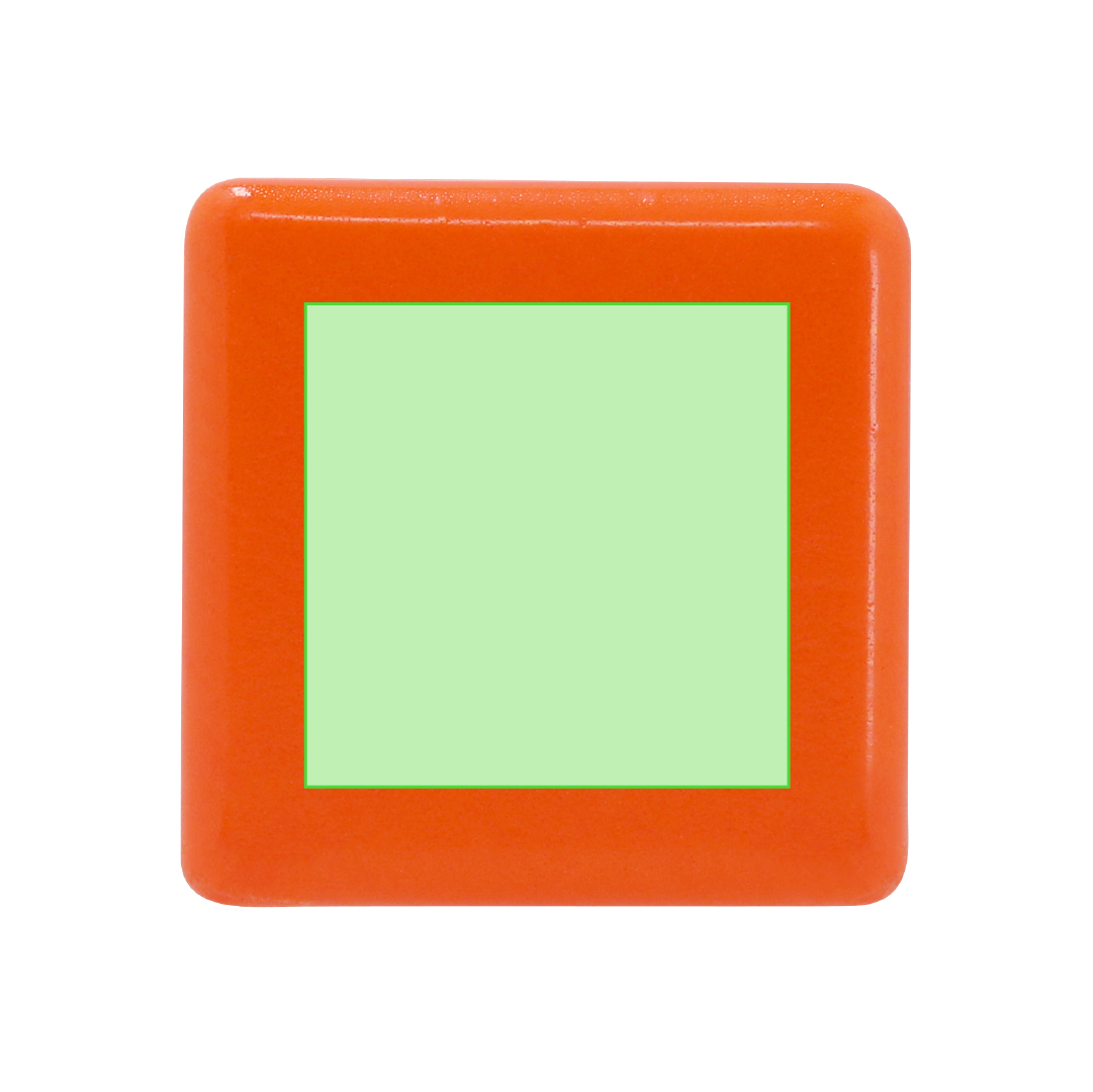 Antiestrés de PU diseño cubo 4,5×4,5×4,5 cm en colores vivos