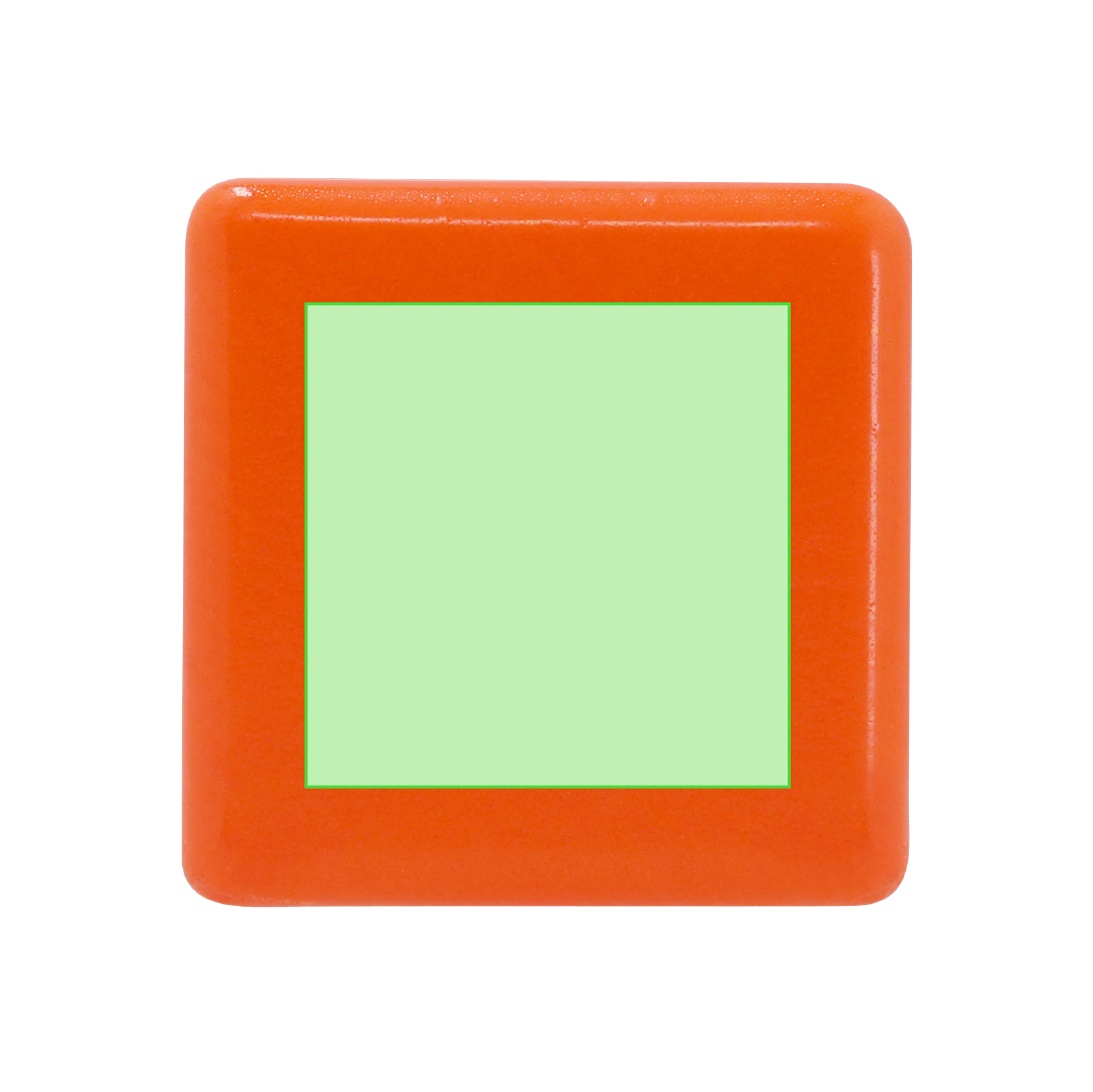 Antiestrés de PU diseño cubo 4,5×4,5×4,5 cm en colores vivos