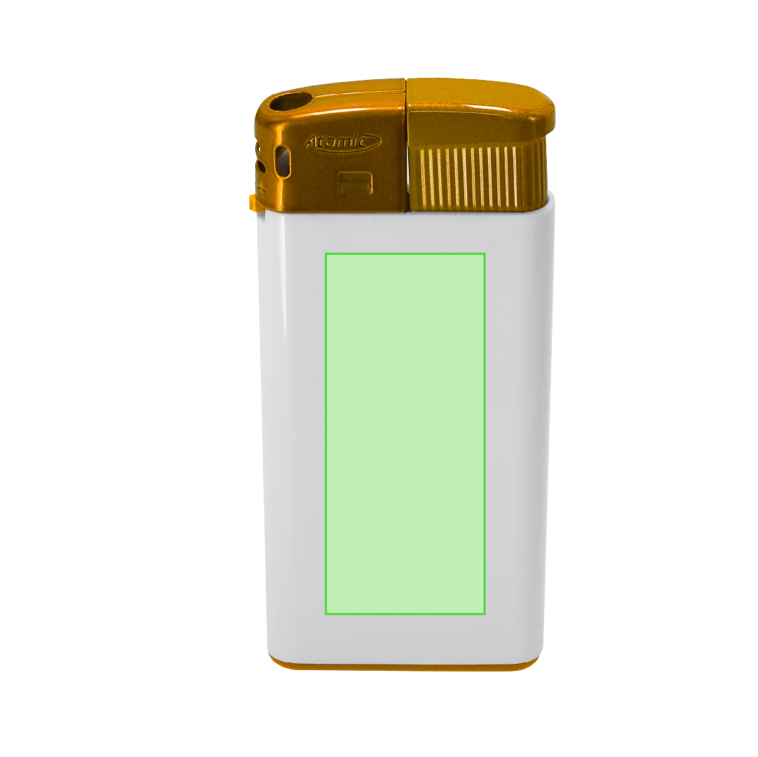 Encendedor eléctrico recargable de ABS con regulador de llama en colores sólidos