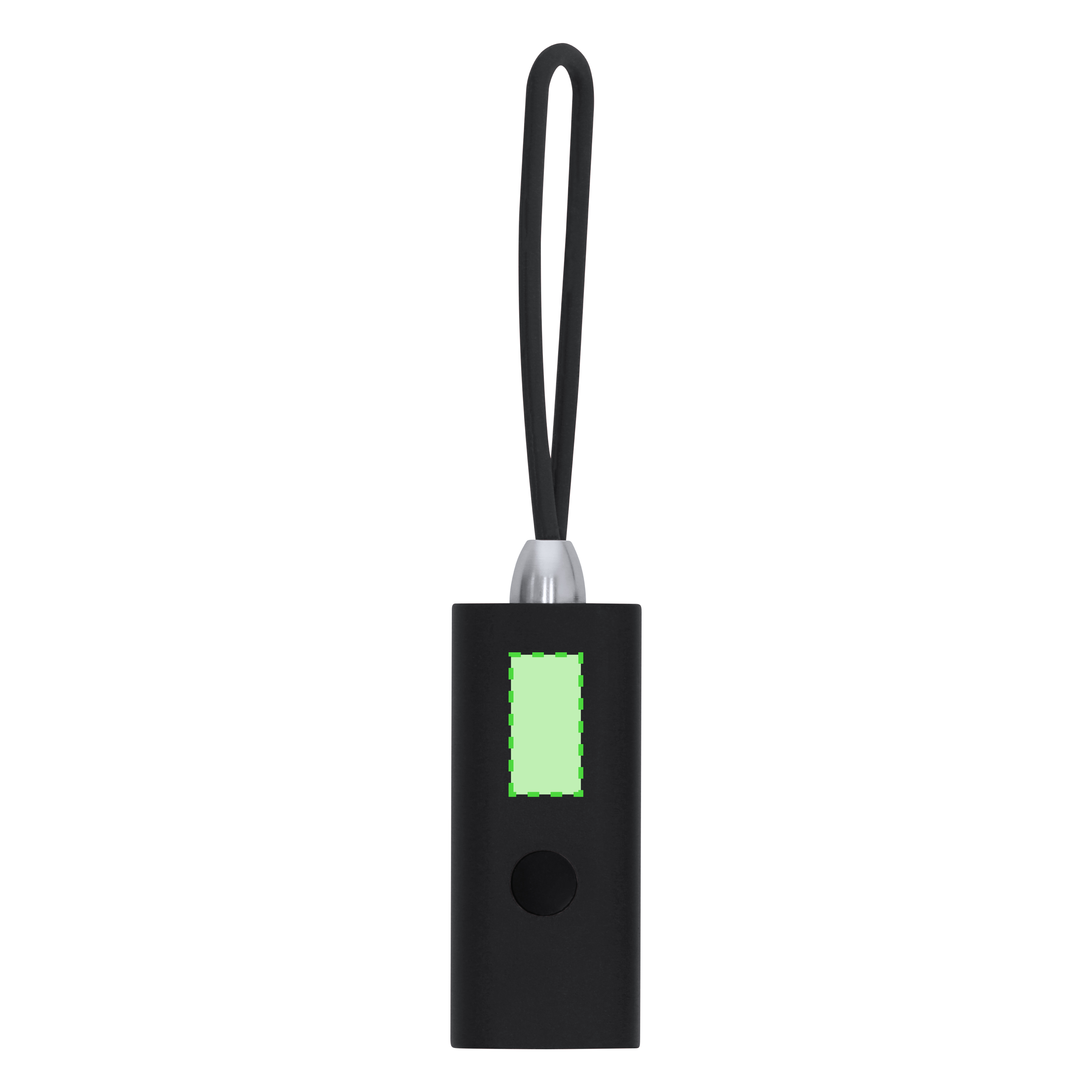Linterna de aluminio reciclado 3 LEDs con pilas incluidas y asa de silicona 6,4 cm