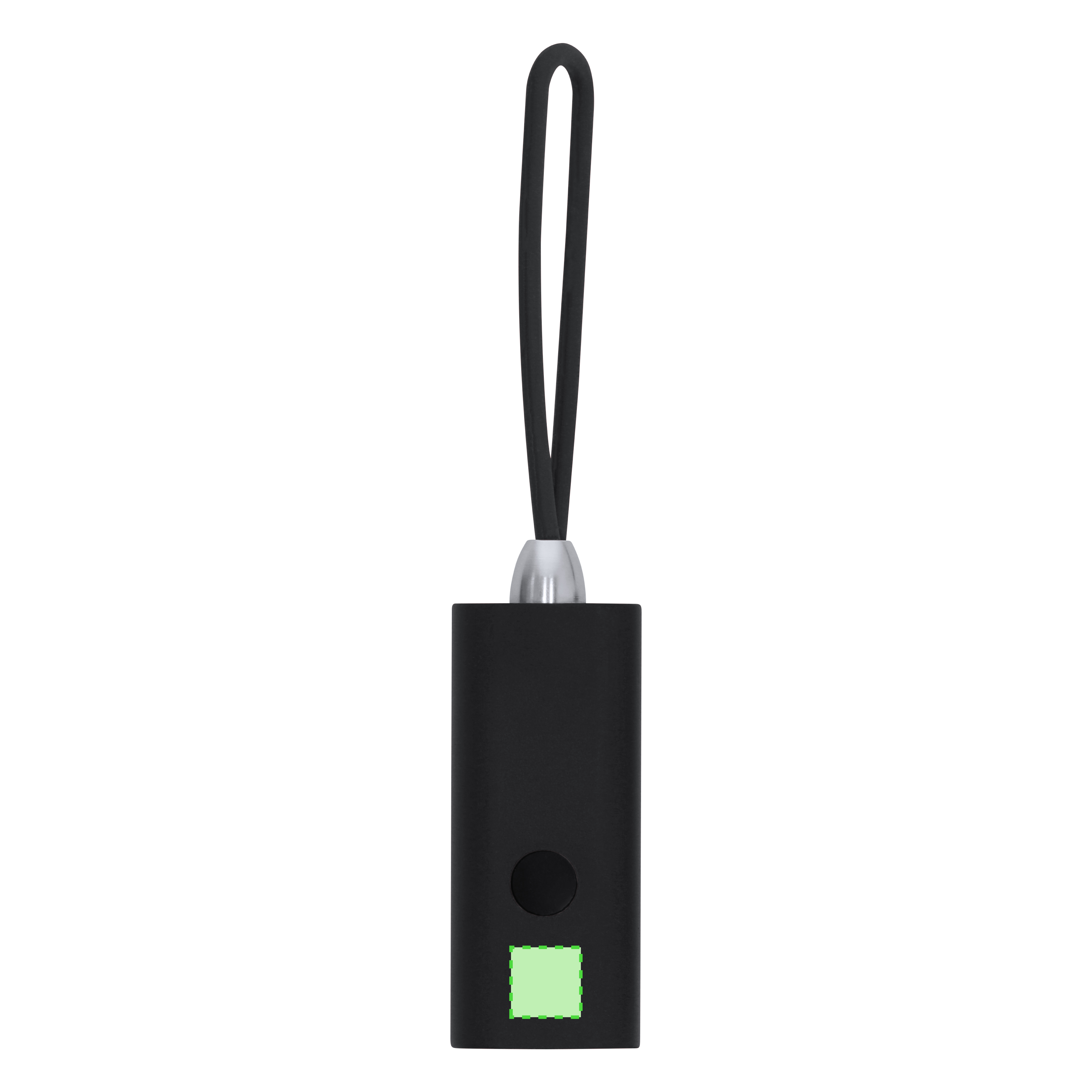 Linterna de aluminio reciclado 3 LEDs con pilas incluidas y asa de silicona 6,4 cm