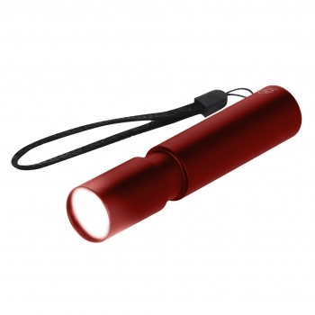 Linterna de aluminio reciclado con zoom 1 luz COB 3 posiciones batería 400 mAh