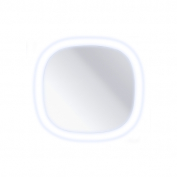 Espejo plegable con luz 12 LEDs 2 posiciones y soporte con aumento 1x