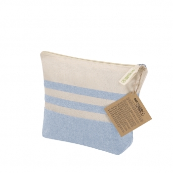 Neceser algodón reciclado y poliéster RPET 180 g/m² sostenible doble material