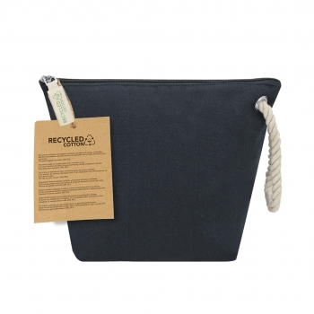 Neceser algodón reciclado y poliéster RPET 240 g/m² máxima densidad resistente