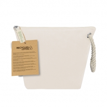 Neceser algodón reciclado y poliéster RPET 240 g/m² máxima densidad resistente