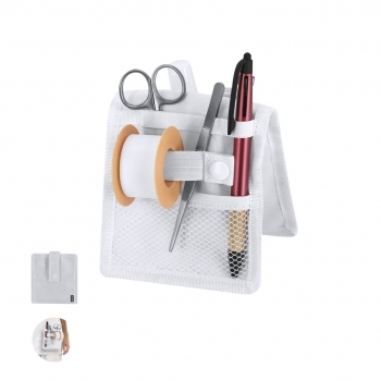 Organizador enfermería poliéster 600D RPET compartimentos profesional