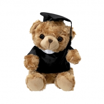 Osito de peluche con toga y birrete para eventos de graduación