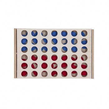 Juego 4 en raya de madera para disfrutar en casa o al aire libre