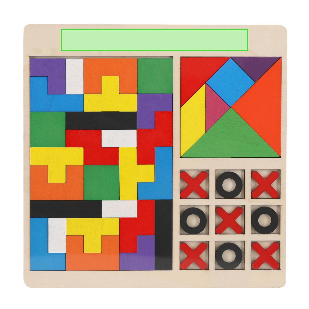 Set 3 puzzles de madera estimulación creatividad diversión niños
