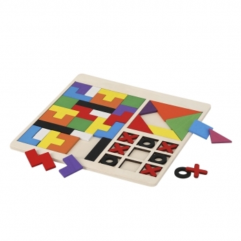 Set 3 puzzles de madera estimulación creatividad diversión niños