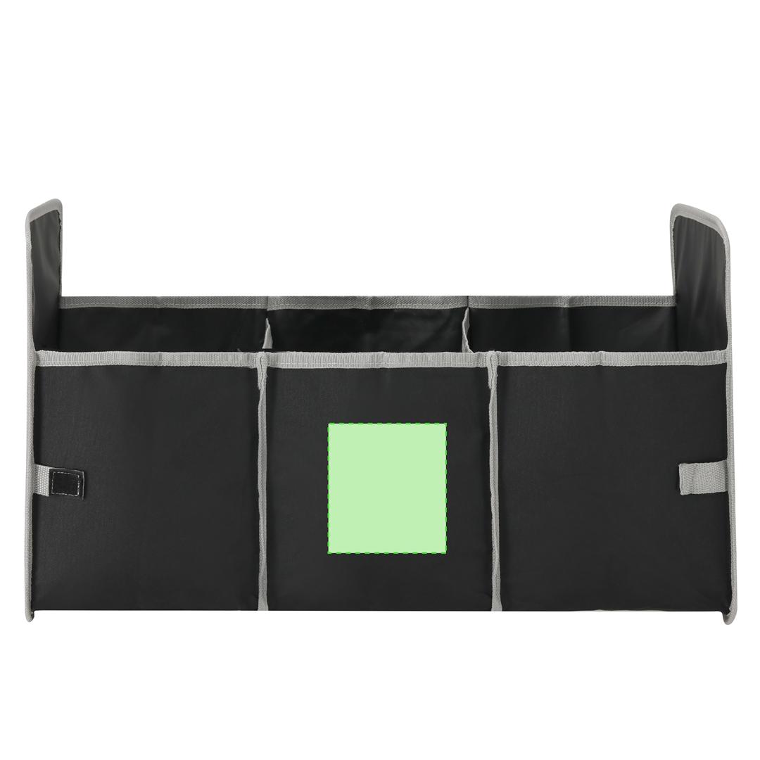 Organizador maletero plegable poliéster 600D RPET sostenible compartimentos