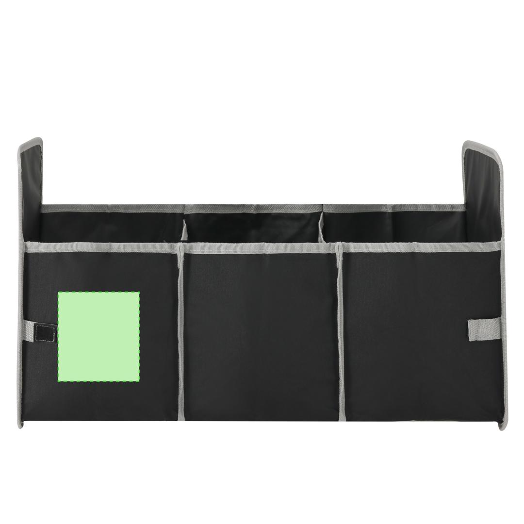 Organizador maletero plegable poliéster 600D RPET sostenible compartimentos