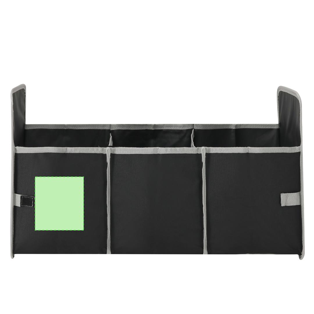 Organizador maletero plegable poliéster 600D RPET sostenible compartimentos