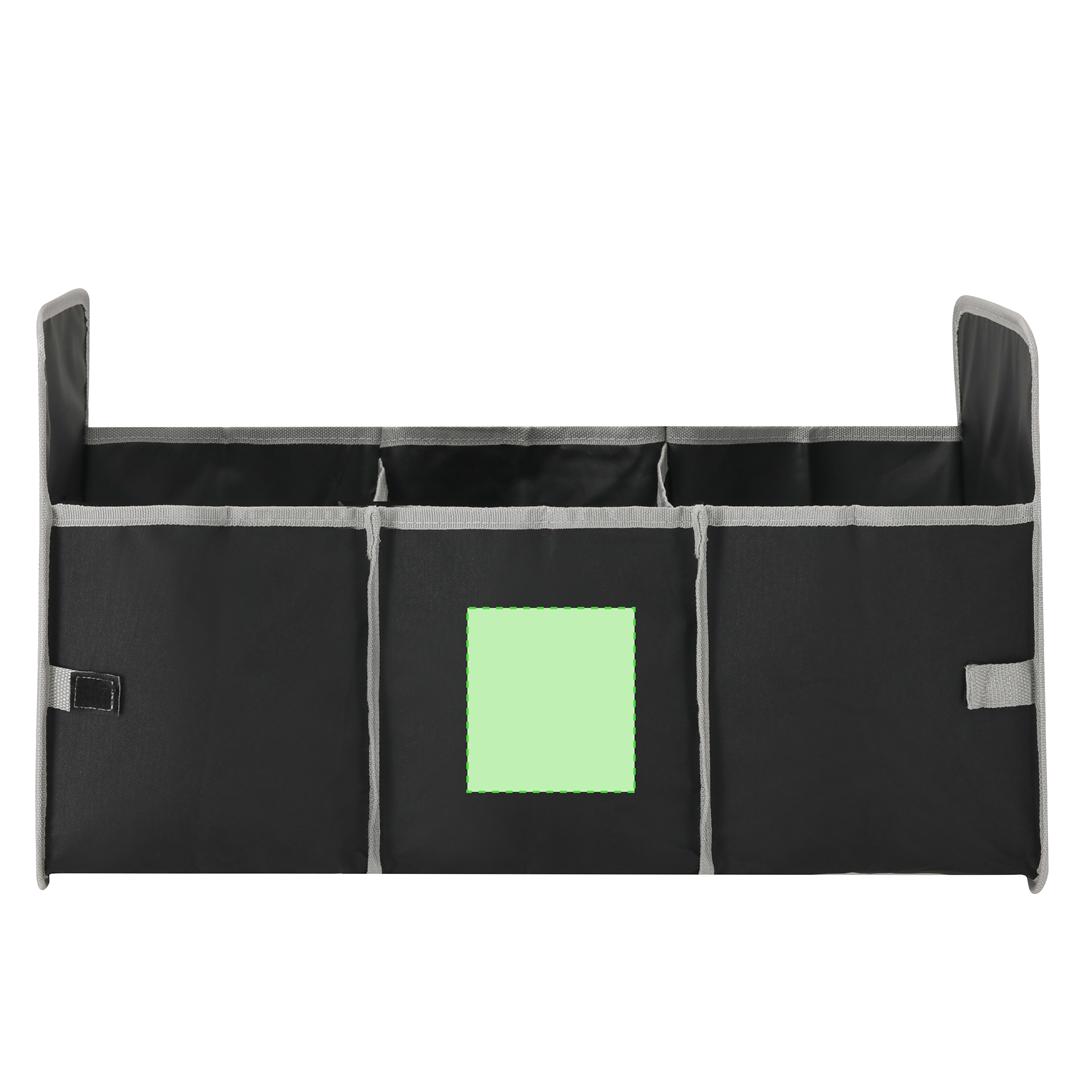 Organizador maletero plegable poliéster 600D RPET sostenible compartimentos