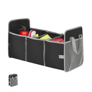 Organizador maletero plegable poliéster 600D RPET sostenible compartimentos