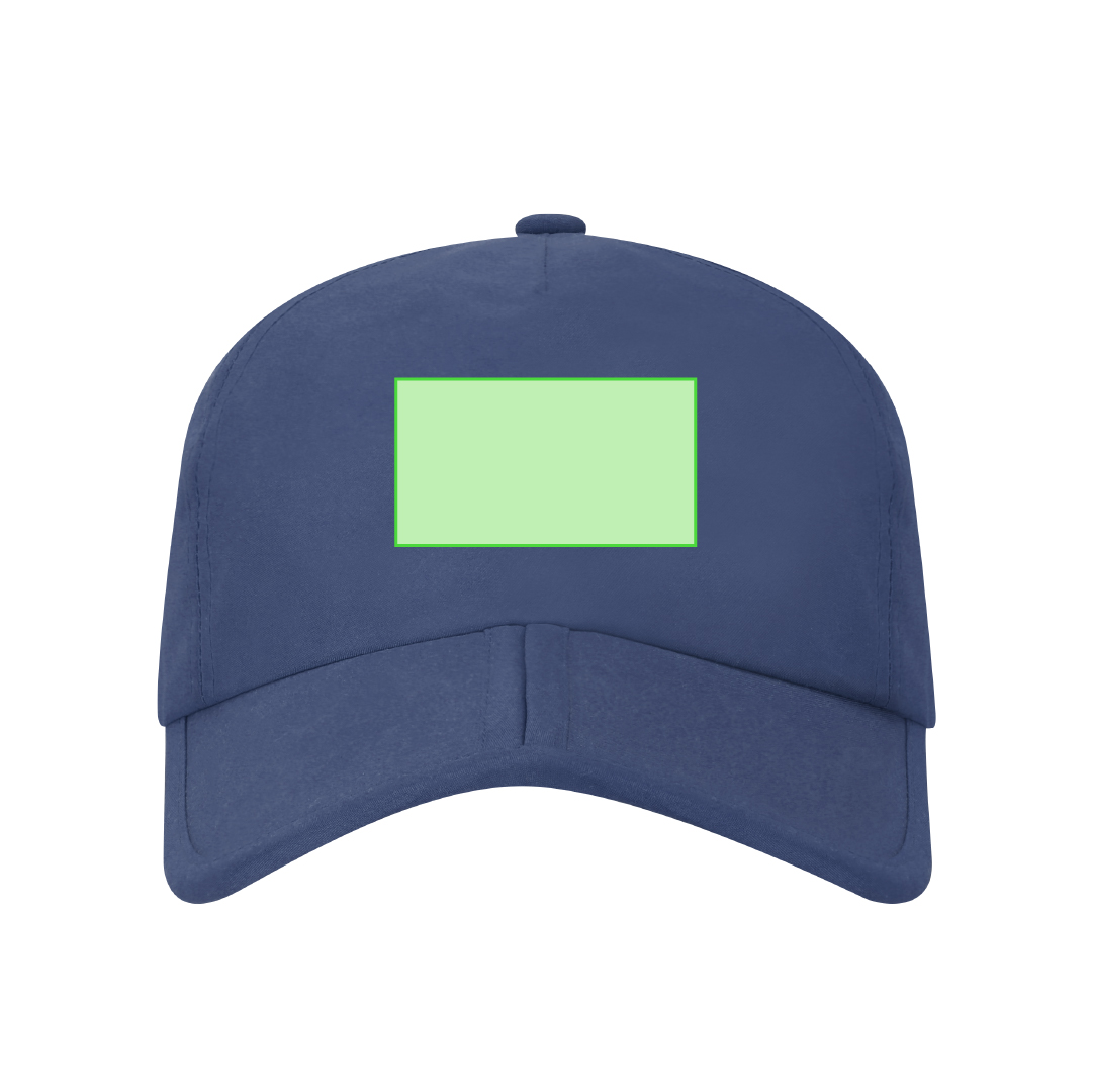 Gorra plegable de microfibra 5 paneles con cierre de velcro
