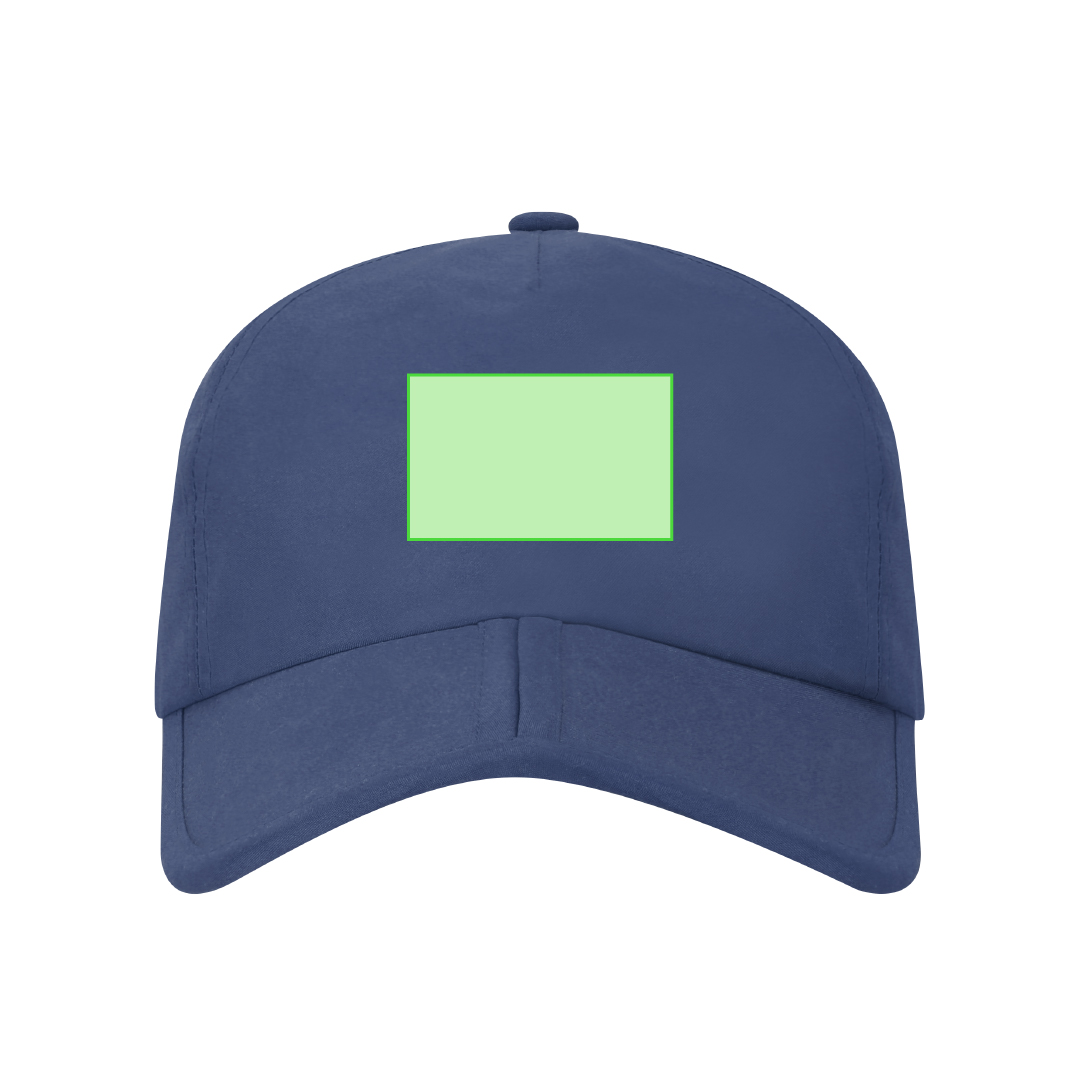 Gorra plegable de microfibra 5 paneles con cierre de velcro