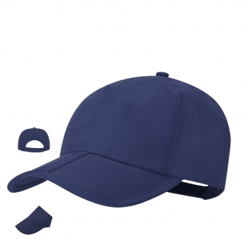 Gorra plegable de microfibra 5 paneles con cierre de velcro